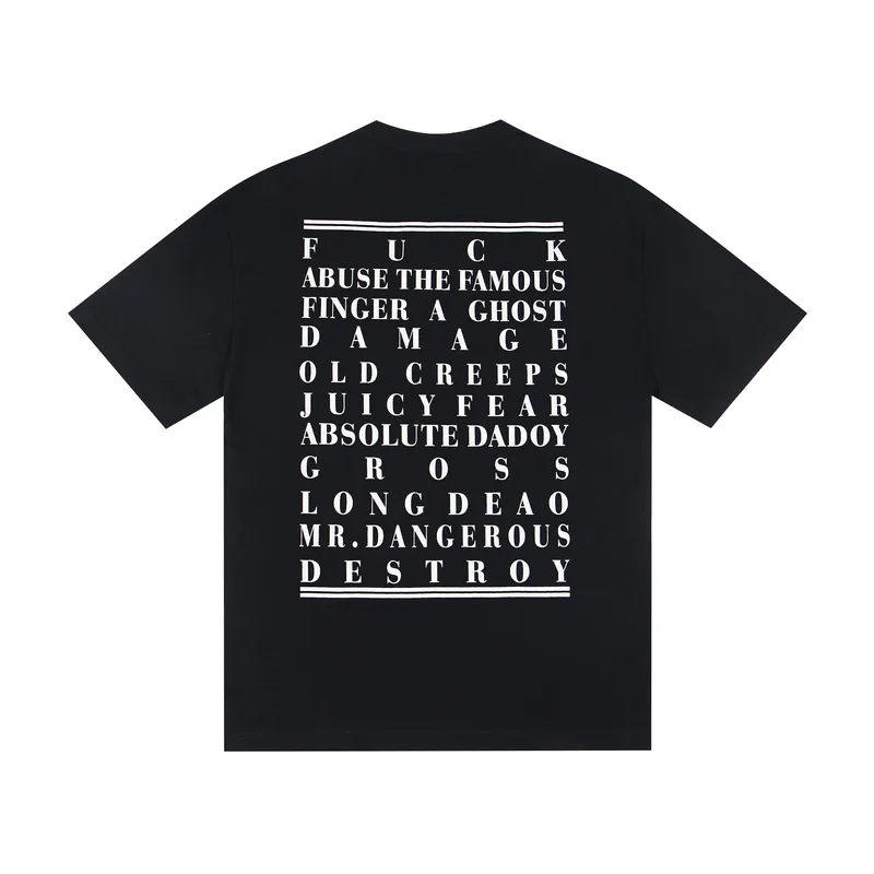 110💰S12# Meichao SAINT white ink direct-injection pure cotton 260g loose short-sleeved T-shirt black, white gray S-XL